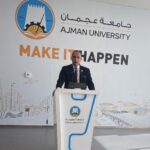 على هامش المؤتمر الصحفي الذي عقد بالجامعه لمدير جامعة عجمان بعد افتتاح مركز التعلم الشامل  للطلبة من أصحاب الهمم بمبنى الطلبة                                                                   الكشف عن تقنيات حديثة توفرها جامعة غجمان للطلاب من أصحاب الهمم في مركز تكنولوجيا متطورة  لدعم أصحاب الهمم من كافة الفئات